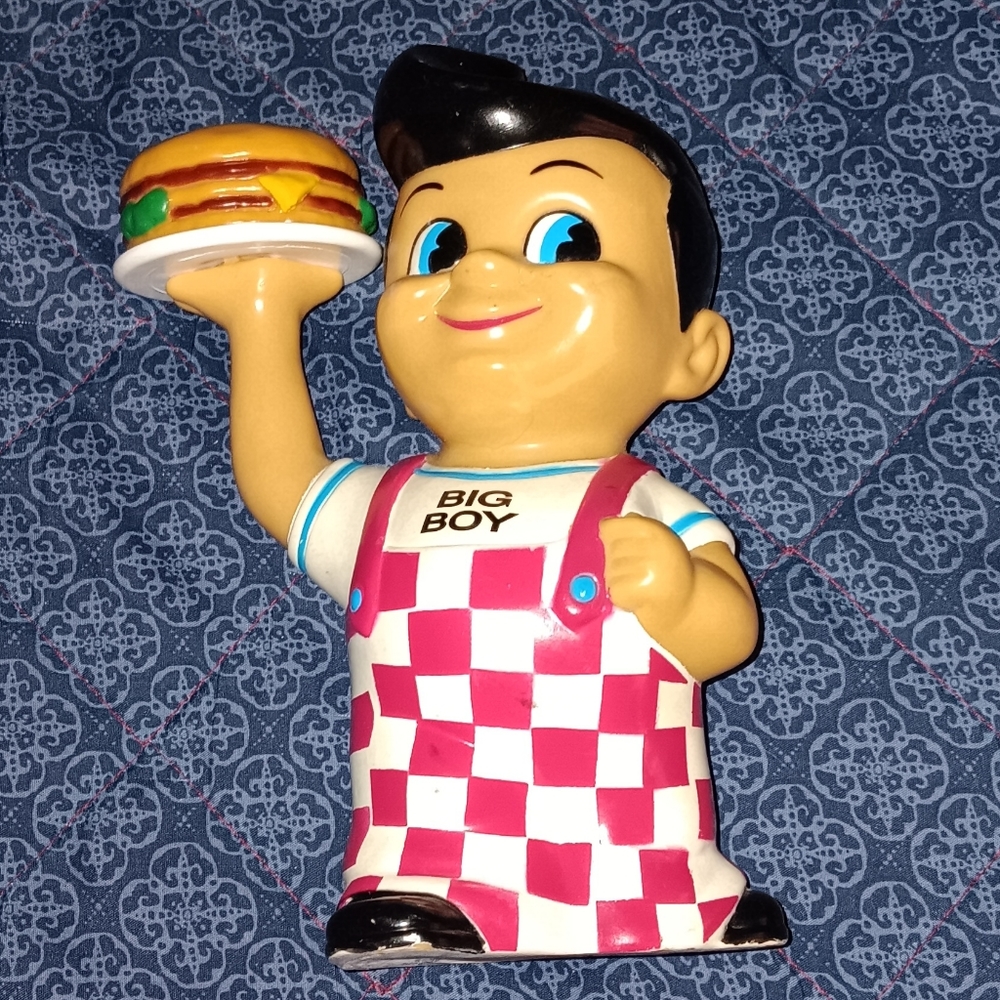 1999 Big Boy Bank Vintage 90s Penny Money Bank Restaurant Hamburger Figure
